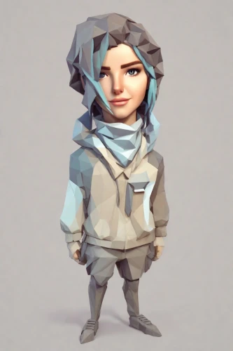 scandia gnome,eskimo,parka,winterblueher,3d model,low poly,kosmea,lady medic,pubg mascot,female nurse,low-poly,nunatak,assassin,combat medic,gnome,babushka doll,cosmetic,hoodie,vector girl,gnome ice skating,Digital Art,Low-Poly