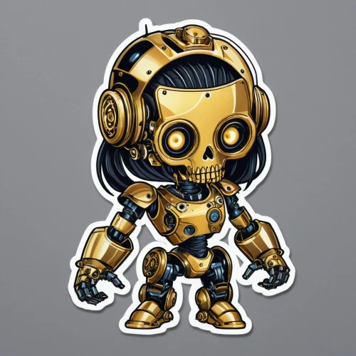 c-3po,gold mask,gold paint stroke,gold chalice,skull allover,crossbones,funko,terminator,minibot,robot icon,war machine,aquanaut,gold foil 2020,golden mask,bumblebee,district 9,gold foil,metal figure,kryptarum-the bumble bee,vector illustration,Unique,Design,Sticker