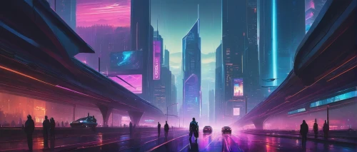 futuristic landscape,cityscape,cyberpunk,futuristic,metropolis,fantasy city,colorful city,dystopian,vast,scifi,vapor,urban,cities,dystopia,shanghai,evening city,sci - fi,sci-fi,city at night,the city,Conceptual Art,Oil color,Oil Color 12