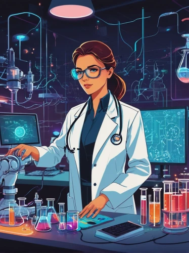 laboratory information,chemical laboratory,medical illustration,sci fiction illustration,scientist,female doctor,chemist,laboratory equipment,natural scientists,science education,laboratory,biologist,reagents,researcher,forensic science,pathologist,marine scientists,women in technology,laboratory flask,microbiologist,Illustration,Vector,Vector 01