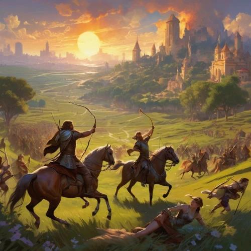 fantasy picture,fantasy landscape,heroic fantasy,fantasy art,the pied piper of hamelin,hunting scene,game illustration,hohenzollern castle,wall,fantasy world,landscape background,3d fantasy,camelot,western riding,guards of the canyon,genesis land in jerusalem,hohenzollern,medieval,horse herd,transylvania,Conceptual Art,Fantasy,Fantasy 18