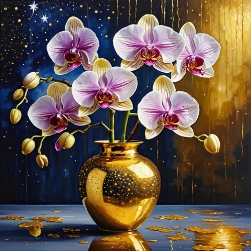 flower painting,flower art,flower background,flowers png,oil painting on canvas,golden flowers,phalaenopsis,floral background,flower gold,orchids,oil painting,splendor of flowers,gold flower,moth orchid,glass painting,flowering tea,orchid,floral digital background,tulip background,mixed orchid