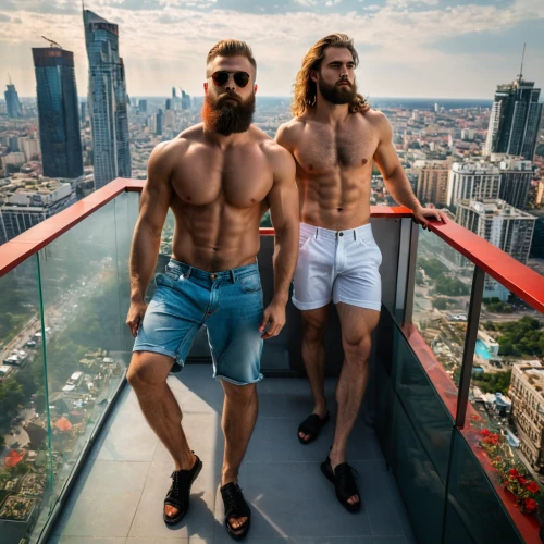 above the city,roofers,with a view,builders,skyscapers,neighbors,construction workers,window view,bangkok,balcony,observation deck,the observation deck,on the roof,men climber,swim brief,panoramic views,high-rise,sailors,sightseeing,rooftop,Photography,General,Fantasy