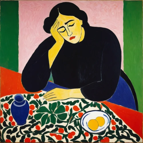 woman eating apple,woman sitting,woman drinking coffee,woman at cafe,woman with ice-cream,woman on bed,girl with cereal bowl,depressed woman,woman holding pie,praying woman,girl with bread-and-butter,stressed woman,portrait of a woman,woman praying,woman playing,girl sitting,picasso,la violetta,braque francais,woman laying down,Art,Artistic Painting,Artistic Painting 40