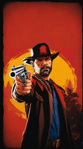 gunfighter,sheriff,gangstar,gunpoint,pistols,gun,revolver,handgun,wild west,twitch icon,pistol,western,western film,vector graphic,gunshot,colt,holding a gun,pointing gun,game illustration,man holding gun and light