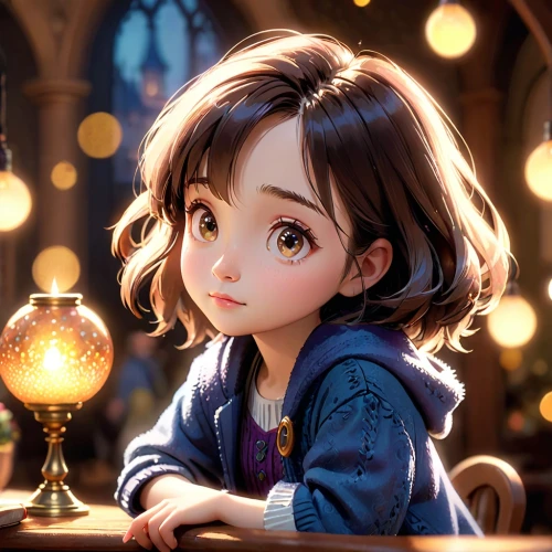 cute cartoon character,agnes,fairy tale character,the little girl,kids illustration,little girl reading,child portrait,girl studying,little girl fairy,studio ghibli,little girl,cg artwork,fairy tale icons,fantasy portrait,mystical portrait of a girl,cute cartoon image,violet evergarden,world digital painting,little girl with umbrella,illustrator,Anime,Anime,Cartoon