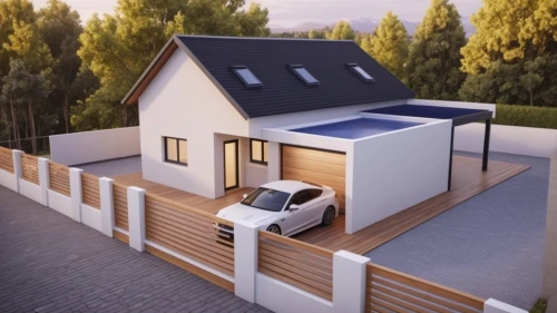 3d rendering,folding roof,smart home,flat roof,modern house,heat pumps,smart house,inverted cottage,eco-construction,prefabricated buildings,danish house,house drawing,residential house,house roof,render,garage door,smarthome,house shape,roof landscape,thermal insulation,Photography,General,Realistic