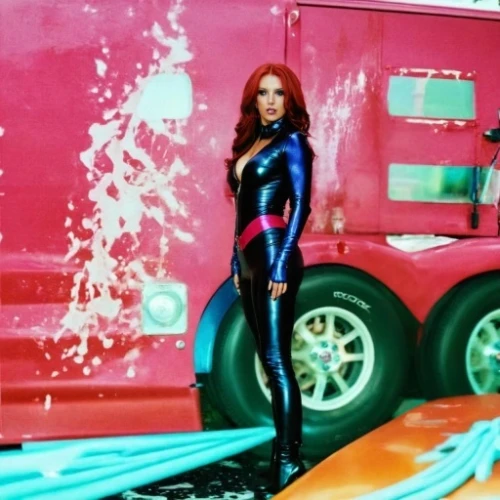 pvc,paramedics doll,photo session in bodysuit,starfire,wetsuit,sirens,car wash,woman fire fighter,barbie,emt,black widow,firestar,super heroine,rubber doll,fire-fighting,rescue workers,cybertruck,car model,tour to the sirens,barbie doll