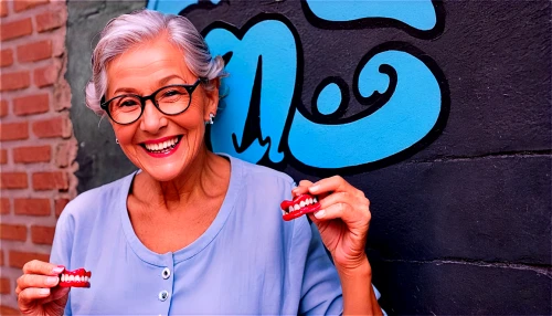 nog,grandma,grama,nanas,tiktok icon,granny,ten,mic,ho,yo-yo,moe,nanny,woman holding a smartphone,molo,kosmea,blo,ms,o 10,blue background,rigó jancsi,Conceptual Art,Graffiti Art,Graffiti Art 07