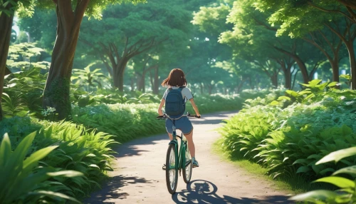 bicycle ride,bicycle path,woman bicycle,bicycle,bike path,cycling,bicycle riding,bike ride,biking,bicycling,bicycle lane,bicycles,road bicycle,cyclist,bike riding,studio ghibli,artistic cycling,electric bicycle,walk in a park,bike,Photography,General,Realistic