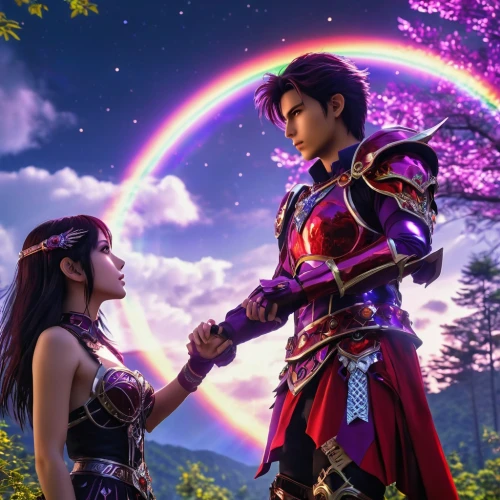 unicorn and rainbow,fantasy picture,rainbow background,rainbow and stars,3d fantasy,throughout the game of love,monsoon banner,a fairy tale,romantic scene,show off aurora,prince and princess,purple and pink,rainbow,fairytale,magical moment,rainbow unicorn,fairy tale,rainbow colors,colorful heart,valentine banner,Photography,General,Realistic