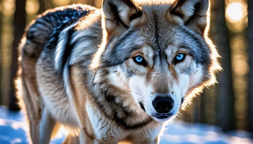 european wolf,gray wolf,northern inuit dog,saarloos wolfdog,wolfdog,howling wolf,sakhalin husky,malamute,siberian husky,czechoslovakian wolfdog,husky,canis lupus,native american indian dog,alaskan malamute,canidae,red wolf,wolf,bohemian shepherd,sled dog,blue eye,Photography,General,Realistic