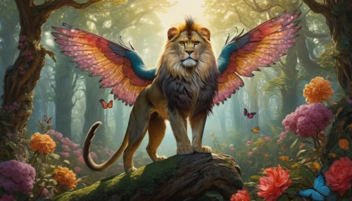 forest king lion,gryphon,fantasy picture,griffon bruxellois,faerie,griffin,faery,fantasy art,king of the jungle,forest animal,fae,forest dragon,felidae,monarch,sphinx pinastri,gatekeeper (butterfly),lion - feline,fantasy portrait,pegasus,fauna,Illustration,Black and White,Black and White 28