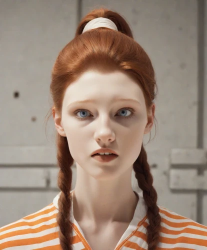 pippi longstocking,gingerbread girl,redhead doll,doll's facial features,cinnamon girl,clementine,natural cosmetic,raggedy ann,realdoll,orangina,porcelain doll,porcelaine,gingerman,cgi,mime,doll face,porcelain dolls,girl with cereal bowl,orange,render,Photography,Natural