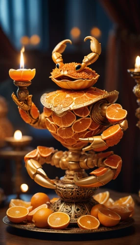 cake stand,mandarin cake,tealight,diwali sweets,sliced tangerine fruits,golden candlestick,tablescape,stack of plates,hors' d'oeuvres,plate of pancakes,pizzelle,candlestick for three candles,menorah,nian gao,tealights,tableware,quince decorative,party pastries,tea light holder,candle holder,Photography,General,Cinematic