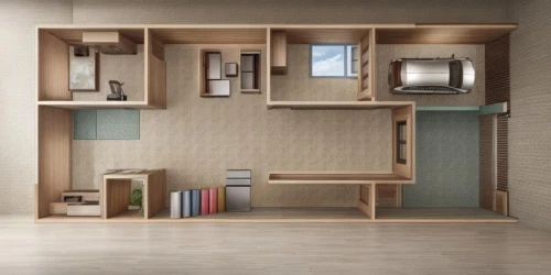 room divider,storage cabinet,bookcase,walk-in closet,shelving,an apartment,cupboard,bookshelves,cabinetry,apartment,shared apartment,tv cabinet,bookshelf,one-room,modern room,shelves,kitchen block,cabinets,search interior solutions,entertainment center,Common,Common,Natural