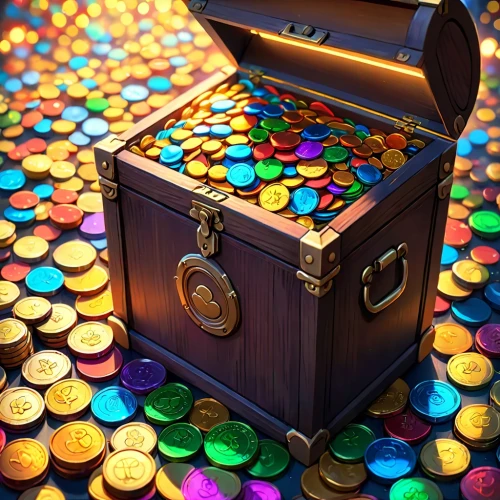 treasure chest,pot of gold background,candy cauldron,gumball machine,bottle caps,coin drop machine,gnome and roulette table,colored pins,gingerbread buttons,candies,cinema 4d,candy crush,orbeez,tokens,push pins,candy store,buttons,ball pit,pirate treasure,pot of gold,Anime,Anime,Cartoon