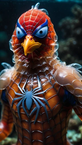 aquaman,sea devil,divemaster,aquatic bird,sea animal,marine animal,square crab,sea life underwater,diving bird,rock crab,under sea,coral guardian,water turtle,mandarin duck water bird,sea animals,fighting fish,sealife,sea man,aquatic animal,anthropomorphized animals,Photography,General,Cinematic