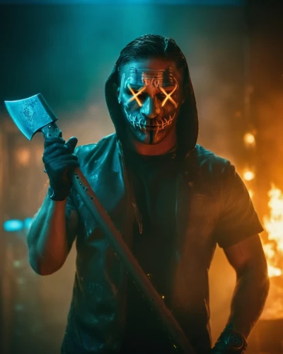 day of the dead frame,with the mask,male mask killer,skull mask,ffp2 mask,wearing a mandatory mask,machete,days of the dead,halloween 2019,halloween2019,terminator,fire background,masked man,killer,halloween wallpaper,4k wallpaper,day of the dead,halloween background,smoke background,without the mask,Photography,General,Cinematic