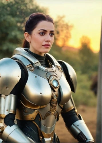 jaya,female warrior,paladin,joan of arc,sikaran,pooja,knight armor,armour,ironman,cyborg,valerian,indian celebrity,ai,female hollywood actress,aditi rao hydari,sterntaler,fallout4,armor,steel,strong women