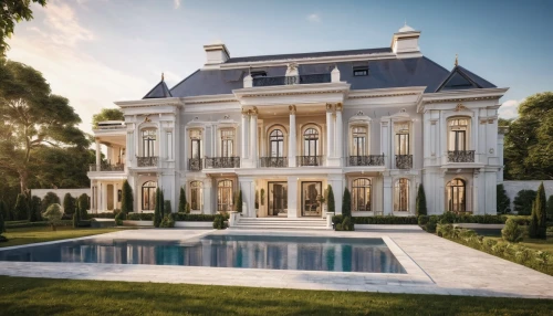 chateau,luxury property,bendemeer estates,mansion,luxury home,luxury real estate,belvedere,neoclassical,marble palace,pool house,manor,villa,beautiful home,private house,chateau margaux,fontainebleau,country estate,napoleon iii style,château,large home,Photography,General,Realistic