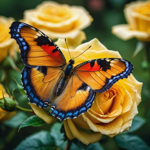 butterfly background,butterfly on a flower,orange butterfly,ulysses butterfly,butterfly floral,yellow butterfly,butterfly isolated,golden passion flower butterfly,passion butterfly,isolated butterfly,tropical butterfly,butterfly,french butterfly,monarch butterfly,swallowtail butterfly,hesperia (butterfly),cupido (butterfly),flutter,yellow orange rose,butterflies,Photography,General,Cinematic