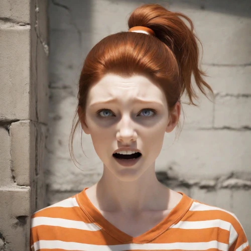 pippi longstocking,ginger rodgers,scared woman,redheaded,redheads,orange,clary,redhead doll,redhair,character animation,woman face,the girl's face,redhead,ginger,maci,scary woman,stressed woman,tilda,lindsey stirling,red head,Photography,Natural