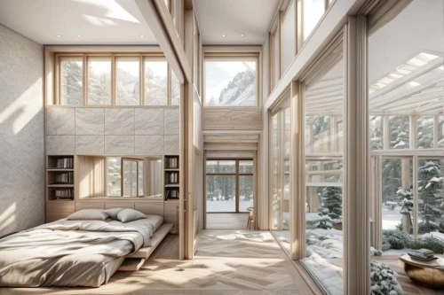 snowhotel,winter house,bedroom window,scandinavian style,sleeping room,snow roof,winter window,canopy bed,snow house,wooden windows,inverted cottage,modern room,snowed in,loft,bedroom,daylighting,room divider,window frames,french windows,danish house