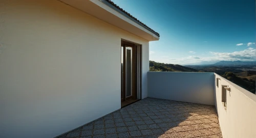 roof landscape,the threshold of the house,3d rendering,sliding door,window with sea view,home door,stucco frame,block balcony,dormer window,render,flat roof,stucco wall,home landscape,sicily window,exterior decoration,prefabricated buildings,window film,wall completion,daylighting,window with shutters