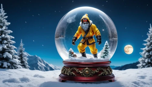 snow globe,snow globes,snowglobes,crystal ball-photography,crystal ball,ski helmet,frozen bubble,parabolic mirror,snowboarder,christmas globe,magic mirror,father frost,lensball,digital compositing,suit of the snow maiden,christmas lantern,quarantine bubble,mirror ball,spirit ball,christbaumkugeln,Photography,General,Realistic