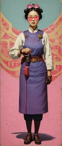 woman with ice-cream,hanbok,woman holding pie,geisha girl,female worker,chef's uniform,female nurse,cd cover,retro women,retro woman,vintage asian,housekeeper,asian woman,korean culture,shuanghuan noble,mongolian,cover,choi kwang-do,shopkeeper,siu mei,Illustration,Japanese style,Japanese Style 08