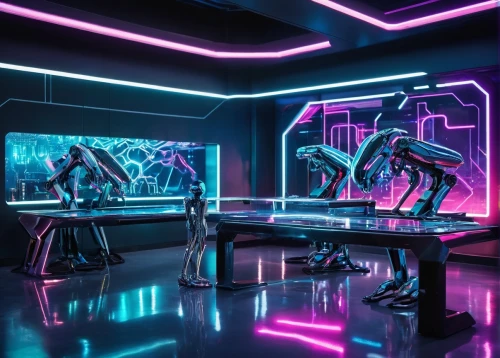 neon coffee,nightclub,sci fi surgery room,neon cocktails,ufo interior,cyberpunk,cyber,neon human resources,neon drinks,computer room,futuristic,neon ghosts,80's design,neon lights,scifi,retro diner,cyberspace,neon light,dance club,neon tea,Conceptual Art,Sci-Fi,Sci-Fi 04