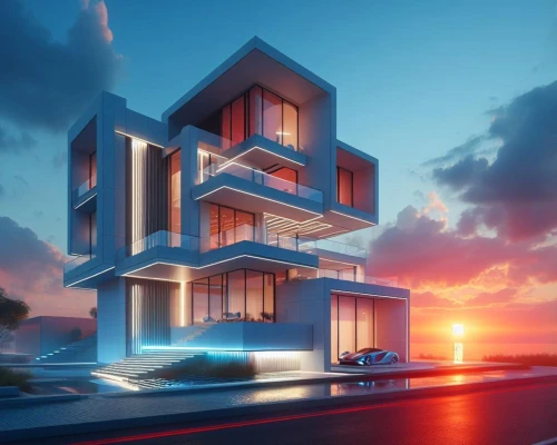 cubic house,modern architecture,sky apartment,cube house,cube stilt houses,modern house,contemporary,3d rendering,futuristic architecture,frame house,residential tower,arhitecture,modern building,apartment building,mixed-use,sky space concept,architecture,luxury real estate,an apartment,apartment house