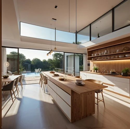 modern kitchen interior,modern kitchen,modern minimalist kitchen,kitchen design,kitchen interior,tile kitchen,interior modern design,breakfast room,big kitchen,kitchen,wooden windows,kitchen table,dunes house,chefs kitchen,daylighting,the kitchen,smart home,modern house,danish house,californian white oak