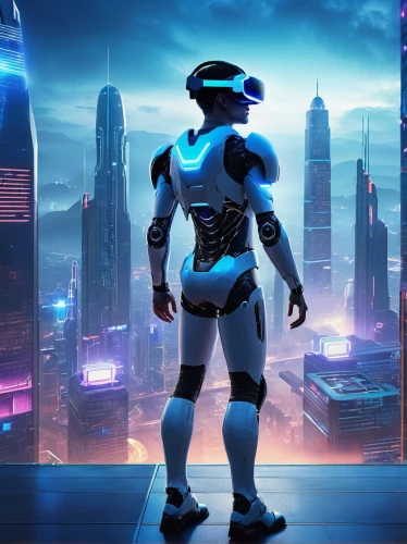 futuristic,cyber,cybernetics,cyberpunk,scifi,cyberspace,digital compositing,virtual reality headset,robotics,nova,virtual identity,sci fi,sci-fi,sci - fi,futuristic landscape,vr headset,wearables,prospects for the future,robotic,virtual world,Illustration,Retro,Retro 06