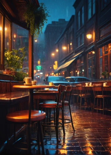 rain bar,paris cafe,evening atmosphere,rainy,street cafe,rainy day,bistrot,parisian coffee,rainstorm,umbrellas,heavy rain,in the rain,rain,atmosphere,rainy weather,after rain,new york restaurant,walking in the rain,rains,raining,Illustration,Japanese style,Japanese Style 13