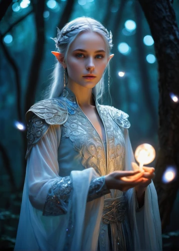 white rose snow queen,fantasy picture,fantasy portrait,the snow queen,fantasy art,mystical portrait of a girl,games of light,elven,fairy tale character,faery,faerie,elsa,sorceress,suit of the snow maiden,blue enchantress,enchanting,magical,fae,the night of kupala,heroic fantasy,Art,Artistic Painting,Artistic Painting 34