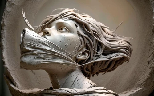 woman sculpture,sculpt,sculptor,bernini,angel statue,baroque angel,the angel with the veronica veil,sculpture,raven sculpture,sculptor ed elliott,angel figure,lady justice,paper art,stone angel,weeping angel,stone carving,classical sculpture,molding,stone sculpture,the statue of the angel