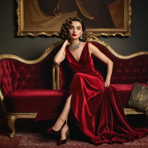 lady in red,man in red dress,red gown,maraschino,vanity fair,elegance,girl in red dress,elegant,red,art deco woman,femme fatale,in red dress,diamond red,silk red,callas,red magnolia,ruby red,red carnation,valentine day's pin up,red lipstick,Art,Classical Oil Painting,Classical Oil Painting 37