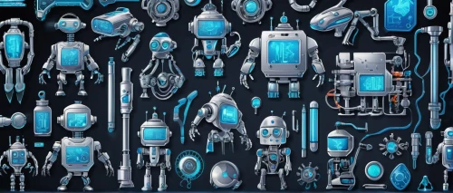 systems icons,robots,machines,droids,droid,mobile video game vector background,cinema 4d,robotic,heavy water factory,robotics,automation,excavators,bot,robot icon,seamless pattern,scifi,sci fiction illustration,industrial robot,blueprints,background image,Unique,Design,Sticker