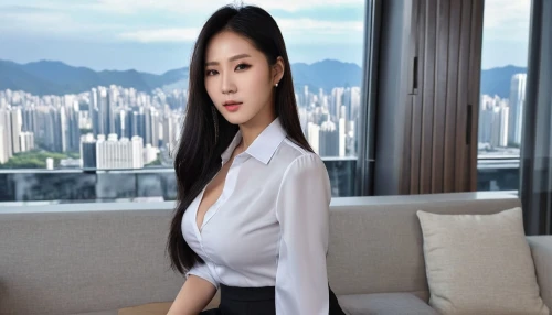 bussiness woman,asian woman,chinese background,blur office background,businesswoman,woman sitting,business woman,asian semi-longhair,white-collar worker,receptionist,landscape background,miss vietnam,vietnamese woman,danyang eight scenic,window film,su yan,sales person,asian vision,oriental longhair,asian girl,Photography,General,Realistic