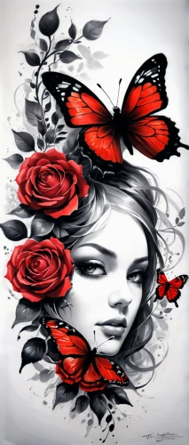 red butterfly,butterfly clip art,butterfly floral,vanessa (butterfly),butterfly background,cupido (butterfly),passion butterfly,butterfly vector,hesperia (butterfly),julia butterfly,butterfly effect,isolated butterfly,janome butterfly,butterfly,c butterfly,butterfly isolated,ulysses butterfly,butterflies,fluttering,rose flower illustration,Conceptual Art,Fantasy,Fantasy 03