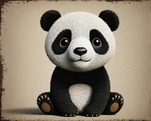 little panda,baby panda,chinese panda,panda bear,panda cub,panda,kawaii panda,pandabear,giant panda,cute cartoon character,3d teddy,panda face,hanging panda,kawaii panda emoji,pandas,french tian,lun,cute cartoon image,bamboo,stuffed animal,Illustration,Abstract Fantasy,Abstract Fantasy 02