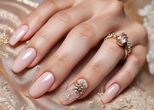 nail design,champagne color,artificial nails,manicure,nails,gold glitter,gold-pink earthy colors,blossom gold foil,gold foil and cream,gold rings,coral fingers,nail care,cream and gold foil,nail art,rose gold,light pink,gold lacquer,nail oil,jeweled,claws,Art,Artistic Painting,Artistic Painting 07