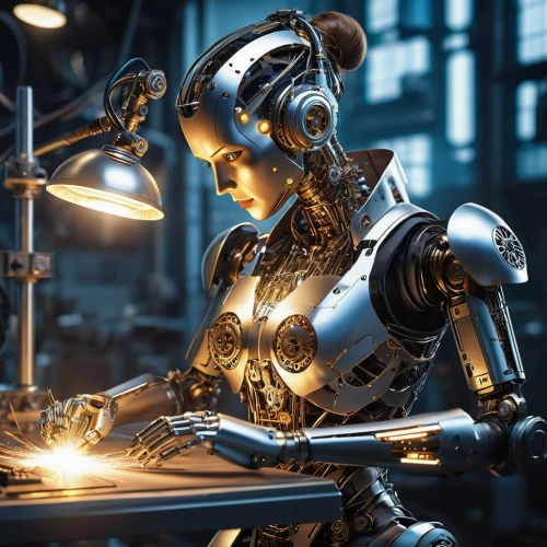 industrial robot,robotics,cybernetics,women in technology,artificial intelligence,robotic,automation,robots,machine tool,industry 4,chatbot,machine learning,welder,robot,robot combat,cyborg,bot training,automated,social bot,biomechanical