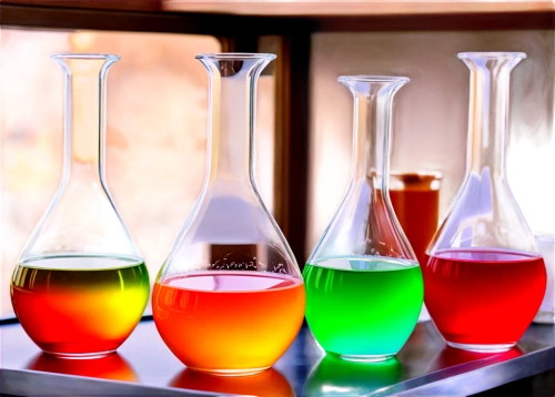 erlenmeyer flask,colorful glass,phosphogluconic acid,chemical laboratory,fluorescent dye,reagents,fluoroethane,laboratory flask,sulfuric acid,printing inks,glassware,oxidizing agent,chemical substance,colorful drinks,ph meter,nitroaniline,potions,chemical compound,juice glass,flavoring dishes,Illustration,Retro,Retro 08