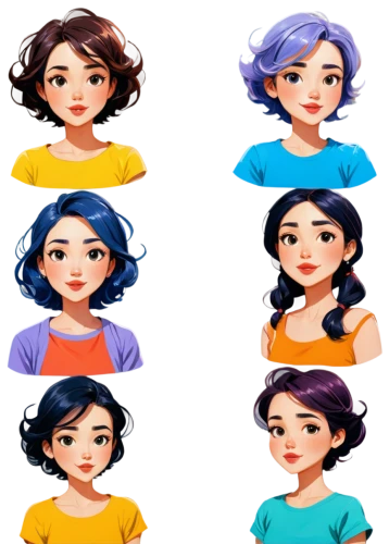 sewing pattern girls,acerola family,hairstyles,hair coloring,hair clips,mermaid vectors,fashion vector,icon set,artificial hair integrations,pixie-bob,acerola,fairy tale icons,retro women,women clothes,vector graphics,retro cartoon people,avatars,gradient mesh,indonesian women,fruits icons,Conceptual Art,Oil color,Oil Color 10