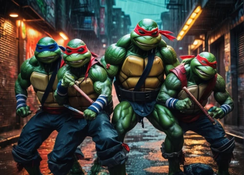 teenage mutant ninja turtles,turtles,trachemys,raphael,michelangelo,trachemys scripta,stacked turtles,turtle,tortoises,leonardo,fighting poses,clone jesionolistny,tortoise,terrapin,patrol,turtle pattern,three d,reptiles,natrix natrix,caper family,Illustration,Realistic Fantasy,Realistic Fantasy 19