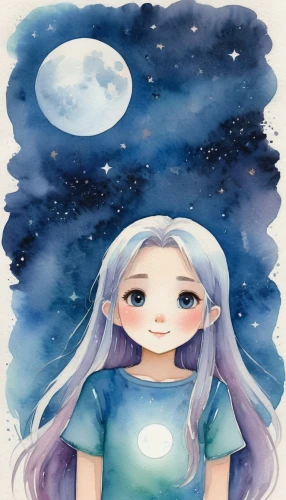 luna,moon and star background,lunar,stars and moon,starry sky,moon and star,watercolor background,zodiac sign libra,the moon and the stars,starry,watercolor blue,moon,moonbeam,moon night,aurora,moonlight,moonlit,watercolor mermaid,moons,stargazing,Illustration,Paper based,Paper Based 25
