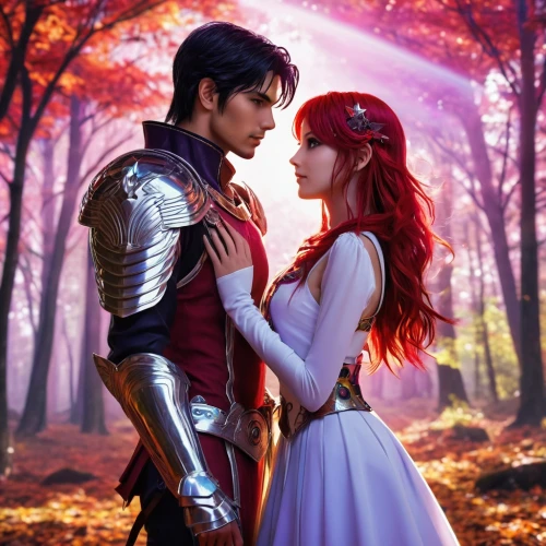 fantasy picture,fairytale,a fairy tale,fairy tale,prince and princess,fairytale characters,beautiful couple,loving couple sunrise,romantic scene,couple goal,fairytales,fairy tales,cosplay image,romantic portrait,cg artwork,fantasy art,throughout the game of love,first kiss,twiliight,love couple,Photography,General,Realistic